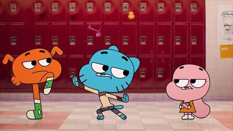 Gumball Darwin And Anais, Meme Cartoon, Gumball And Darwin, Gumball Darwin, Cartoon Body, Mac Wallpaper, World Of Gumball, Taking Over The World, The Amazing World Of Gumball