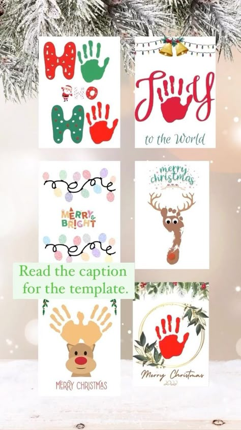 SAVE these ideas to make cute keepsakes this Christmas or download the template from my shop. Comment “YES” for the link Follow @learnwithkidrscrafts for more ideas. #christmascrafts #christmas #christmasart #preschoolart #handprintart #craftprintable #keepsake #kidscrafts #kidscraftideas #craftingwithkids #christmaskeepsakes #handprint #christmas2023 | Learn with Kids Crafts | digitdax · Original audio Diy Christmas Handprint Crafts, Christmas Handprint Ideas, Kids Christmas Handprint Crafts, Kids Handprint Art Christmas, Christmas Artwork For Kids, Christmas Keepsake Crafts For Kids, Kids Christmas Crafts For Gifts, Baby Christmas Card Ideas, Christmas Footprint Crafts