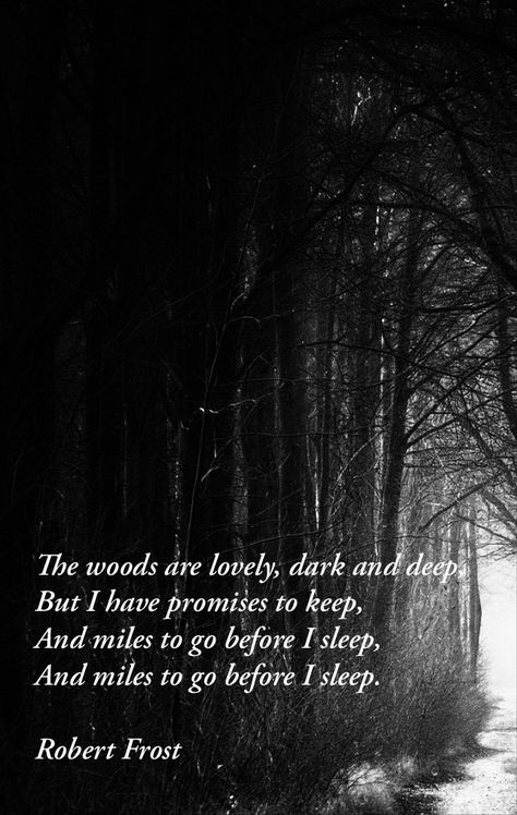 Dark And Deep Tattoos, Miles To Go Before I Sleep Quote Robert Frost Poems, I Have Miles To Go Before I Sleep, Miles To Go Before I Sleep Tattoo, The Woods Are Lovely Dark And Deep, Miles To Go Before I Sleep, Camp Quotes, Deep Tattoo, English Humor