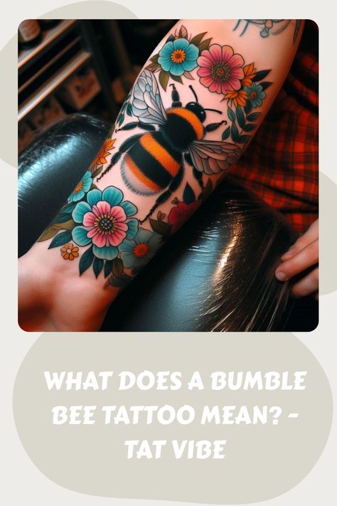 A bumble bee tattoo often represents resilience, community, and dedication. It symbolizes qualities like hard work, persistence, and loyalty. Bee Tattoo Meaning, Bumble Bee Tattoo, History Tattoos, Tattoo Care, Peonies Tattoo, Bee Tattoo, Home Tattoo, Tattoo Meaning, Popular Tattoos