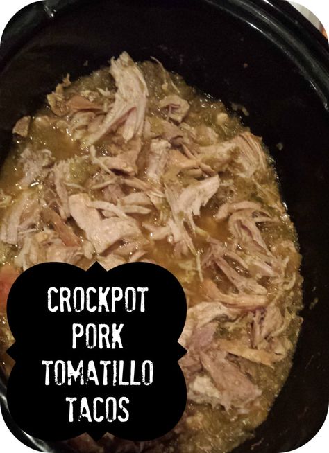 Crockpot Tomatillo Pork Tacos - Sublime Reflection Crockpot Pork Tacos, Pork Tacos Crockpot, Taco Fixings, Pork Enchiladas, Red Vegetables, Shakeology Recipes, Roasted Tomatillo, Beachbody Recipes, Paleo Crockpot