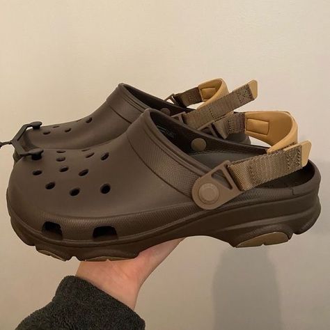 Croc Hiker Clog, All Terrain Crocs, Crocs All Terrain, Nike Casual Shoes, Ugg Clogs, Platform Crocs, Croc Shoes, Stylish Outfits Casual, Mens Slip On Loafers