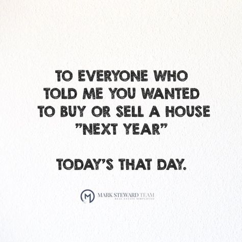 Let’s talk about moving into a new house this year! #NewYearNewHome #StartANewStory Real Estate Marketing Quotes, Realtor Humor, Real Estate Fun, New Year Post, Today's The Day, Real Estate Memes, Realtor Social Media, Real Estate Agent Marketing, Funny New Year