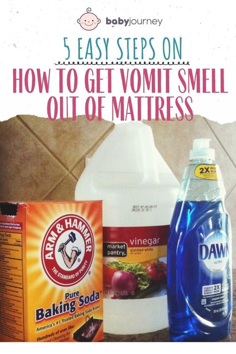 If you want to know how to get vomit smell out of your mattress or your baby mattress, quickly learn from our article. There are tips and ways to easily get that awful smell out of your child’s mattress. #babyjourney #babylaundrydetergent #babycare #babytips Diy Mattress Cleaner, Deodorize Mattress, Baking Soda Cleaner, Homemade Shower Cleaner, Mattress Cleaner, Diy Mattress, Smell Remover, Vinegar And Baking Soda, Pee Smell