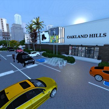 OAKLAND HILLS SHOPPING MALL | Sierra The Simmer on Patreon Sierra The Simmer Builds, Sims 4 Mall Builds, Sims 4 Cc Shopping Mall, Sims 4 Shopping Mall, Sims 4 Shopping Center, Sims 4 Mall, Sims Cheats, Oakland Hills, San Myshuno