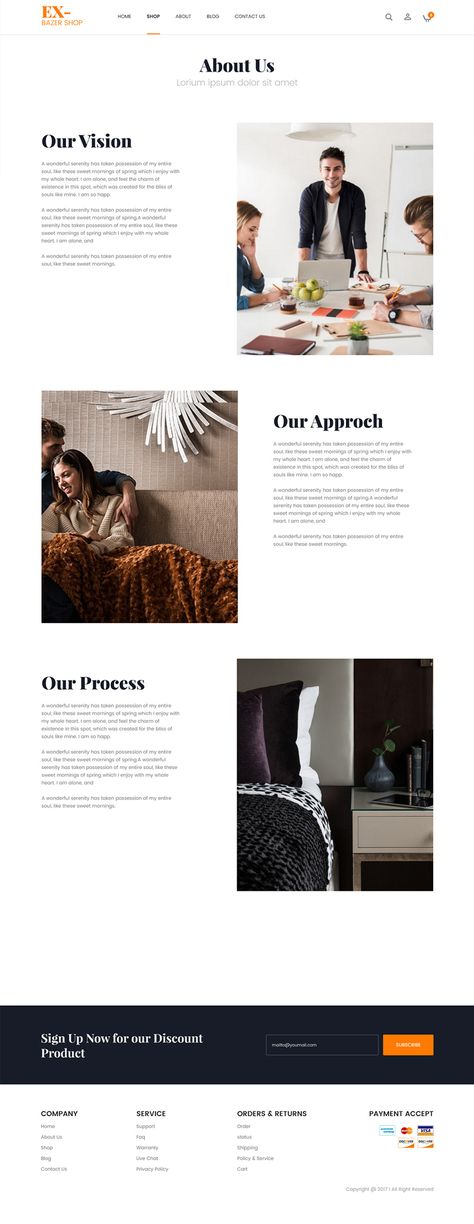 "About US" page template for an eCommerce website. About Pages Webdesign, Who We Are Website Page Design, About Me Template Website, About Page Template, Website Design About Us Page, Website Text Layout, About Us Webpage Design, Work With Me Page Design, About Us Page Design Layout