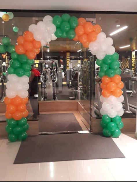 Shop Opening Decoration Ideas Balloons, Decoration For Republic Day, 26 January Republic Day Decoration In School, Independence Day Balloon Decoration, 26 January Republic Day Decoration Idea, Independent Day Decoration, Republic Day Decoration In School, Republic Day Board Decoration Ideas, Baby Shower Balloon Ideas