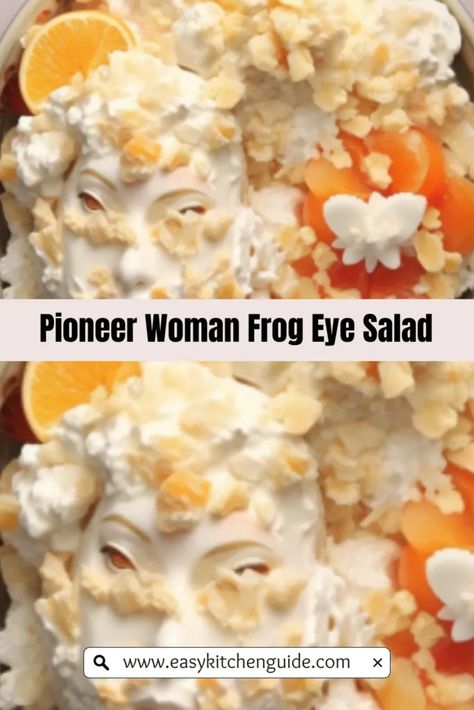 Last Updated on June 14, 2023 If you are new to learning about the popular dish, the pioneer woman frog eye salad, you are in the right place. This classic dish is a great way to impress your family or guests with a delicious and unique meal that everyone will love.  Pioneer Woman frog eye ... Read more Frogs Eye Salad Recipe, Frog Eye Salad Recipe Original, Frog Eyed Salad, Frog Eye Salad Recipe, Frog Eye Salad, Best Appetizers Ever, Veggie Salads, Fluff Salad Recipes, Flavored Water Recipes