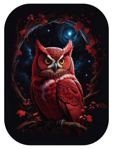 Barn Owl Tattoo, Owl Png, Red Owl, Arte Monster High, Owl Artwork, Owl Wallpaper, Owl Pictures, Beautiful Owl, Starry Night Sky