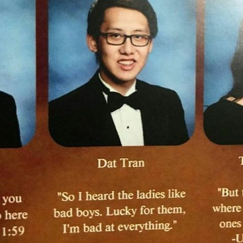 School yearbooks are a perfect opportunity to leave your mark on your time at school. Check our list of hilarious yearbook quotes! Yearbook Memes, Best Yearbook Quotes, High School Quotes, Senior Yearbook Quotes, Funny Yearbook Quotes, Funny Yearbook, Senior Quotes Funny, Hilarious Quotes, Yearbook Quotes