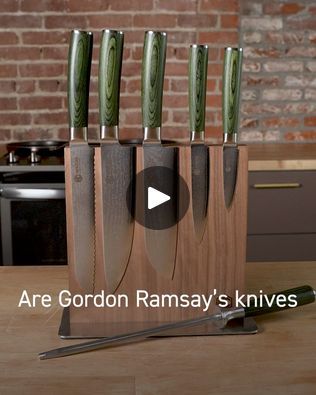 Every Cook Needs These Knives | Chefs everywhere are switching to Gordon Ramsay's favorite knives. 🔥

Introducing our Japanese Damascus Steel Knives:
🔪Made with 67 layers of Japanese... | By HexCladFacebook Damascus Steel Knife, Damascus Knife, Gordon Ramsay, Wave Pattern, Damascus Steel, Damascus, Like A Pro, Chef