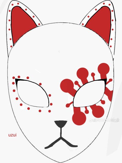 2\9 uzui Masque Demon Slayer, Goth Gloves, Kitsune Mask, Fox Mask, Oc Kny, Bullet Journal Design Ideas, Easy Drawings Sketches, Journal Design, Manga Drawing