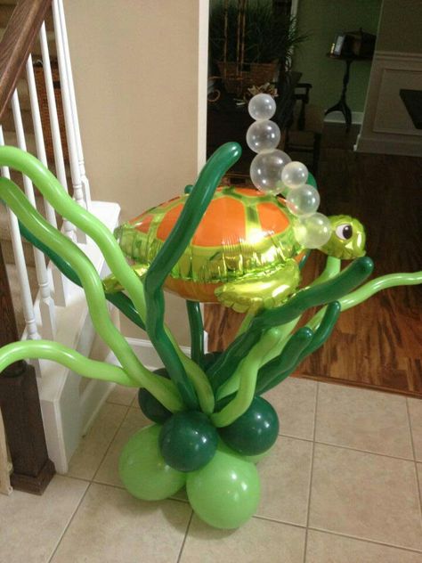 Tortuga Turtle Themed Birthday Party Decorations, Turtle Balloon Garland, 1st Birthday Turtle Theme, Sea Turtle Party Decorations, Sea Turtle Baby Shower Ideas, Turtle Themed Birthday Party, Turtle First Birthday, Turtle Themed Party, Turtle Birthday Theme