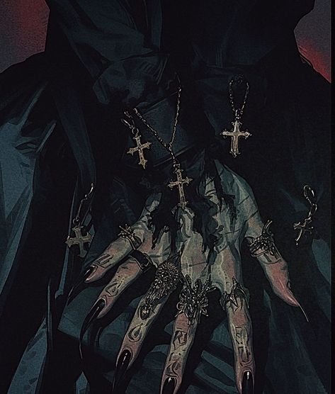 卩ㄖ山乇尺 #hands #anime #animehands #dark #darkart #aesthetic #cross #red #black #chain #creepy #art Chains Aesthetic Dark, Hands Anime, Cross Aesthetic, Aesthetic Cross, Chain Aesthetic, Chains Aesthetic, Creepy Masks, Vampire Gothic, Gothic Cross