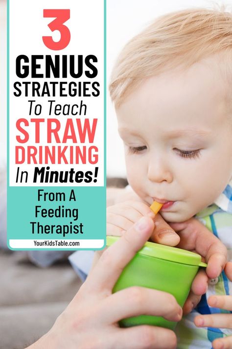 Straw Activities, Baby Self Feeding, Oral Motor Activities, Child Development Activities, Toddler Sippy Cups, Teaching Babies, Feeding Therapy, Infant Classroom, Oral Motor