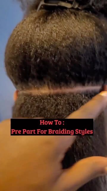 Pre Parting, Separating Hair For Braiding, How To Put Box Braids In A Claw Clip, Crown Braid Wig Install, How To Separate Hair For Box Braids, What To Do After Taking Out Box Braids, Area Top, Braiding Styles, Curly Hair Styles Easy