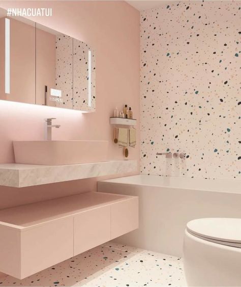 Aesthetic Apartment, Dark Living Rooms, Aesthetic Bathroom, Washroom Design, Pink Bathroom, Toilet Design, Girls Bathroom, Bathroom Inspiration Decor, Stylish Bathroom