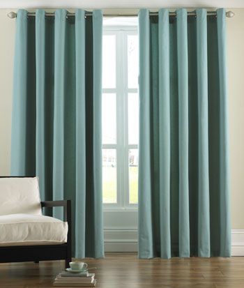 Panama Ready Made Eyelet Curtains... Living room Elegant Room Ideas, House Decor Themes, Green Guest Bedroom, Cortinas Living, Aqua Living Room, Light Blue Curtains, Popular Window Treatments, Patio Door Coverings, Curtains Dunelm