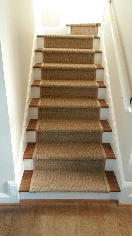 Doorless Shower, Staircase Landing, House Stairs, Stair Runner, Basement, Beach House, Ash, Stairs, Flooring