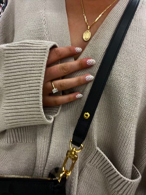 White polka dots🤍 @syd.grieve White Nails With Polka Dots, White Dot Nails, White Polka Dot Nails, Poppin Nails, Dot Nails, T Bo, Polka Dot Nails, Dots Nails, Nails 2023