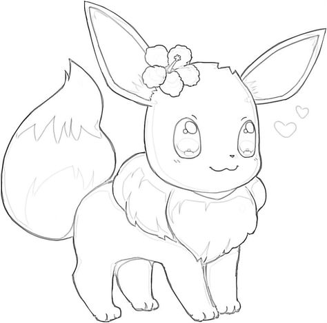 Eevee Coloring Pages, Eve Pokemon, Fairy Type Pokemon, Eevee Cute, Elsa Coloring Pages, Pokemon Sketch, Pokemon Coloring Pages, Pokemon Eevee, Pokemon Coloring