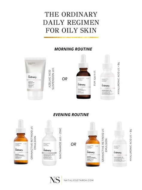 The Ordinary Skincare Routine for Oily Skin The Ordinary Oily Skin, Ordinary Skincare Routine, Routine For Oily Skin, Products For Oily Skin, The Ordinary Skincare Routine, Ordinary Skincare, Skincare For Oily Skin, Best Acne Products, Oily Skin Care Routine