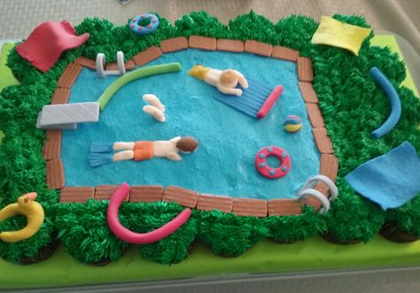 Swimming Pool Party Pull Apart Cupcakes Swim Party Cake, Cupcake Cakes Pull Apart Pool Party, Swimming Pool Cupcakes, Swimming Pool Cakes, Beach Pull Apart Cupcake Cake, Pool Party Cakes, Pool Cake, Party Swimming Pool, Pull Apart Cake