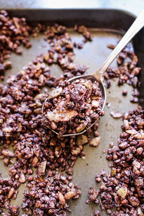 Low Fodmap Granola, Dark Chocolate Granola, Chocolate Granola Recipe, Fodmap Breakfast, Granola Recipe Healthy, Fodmap Diet Recipes, Ibs Recipes, Chocolate Granola, Granola Healthy