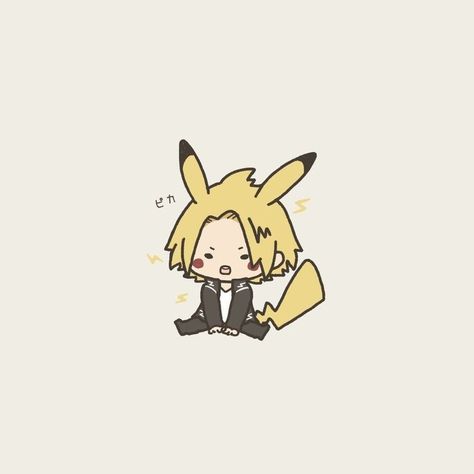 My Hero Academia Cute Chibi, Denki Kaminari Pikachu, Denki Fanart Cute, Mha Denki Fanart, Denki Kaminari Fanart Cute, Denki Kaminari Drawing, Denki Kaminari Cute, Kaminari Denki Fanart, Denki Drawing