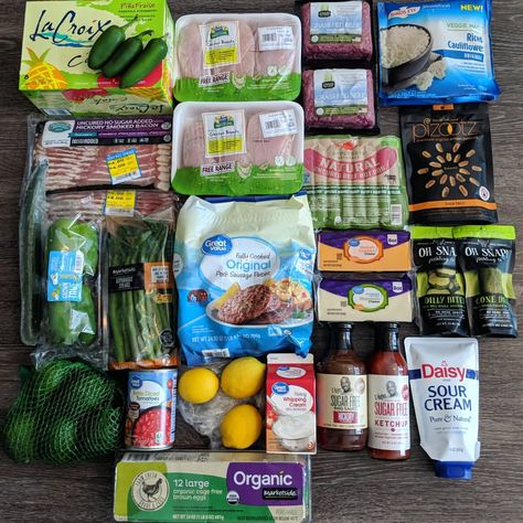 Grocery Gift Card, Low Carb Grocery, Keto Shopping List, Keto Grocery List, Low Carb Meal Prep, Healthy Grocery List, Healthy Groceries, Keto Food List, Grocery Haul