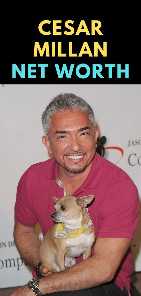 Cesar Millan is a Mexican-American dog trainer. Find out the net worth of Cesar Millan. #CesarMillan Cesar Millan, American Dog, Mexican American, Ex Wives, Dog Trainer, Interesting Facts, The Net, Net Worth, Famous People