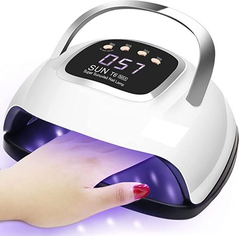 180W UV LED Nail Lamp with 57 Beads, Kisrioa UV Light for Nails Gel Polish, Professional… Gel Nail Light, Nail Dryers, Uv Nail Lamp, Light Nails, Nail Polish Kits, Professional Nail Art, Led Nail Lamp, Gel Nail Polish Set, Nail Dryer