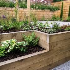 Contemporary Backyard, Contemporary Landscape Design, Raised Flower Beds, Back Garden Design, Dekor Diy, Flower Garden Design, Contemporary Garden, Garden Pictures, Garden Edging