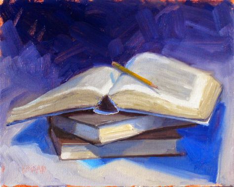 Open Book Drawing, Bookshelf Art, School Murals, Ecole Art, Drawing Book, Book Drawing, Painted Books, Impressionist Paintings, Open Book