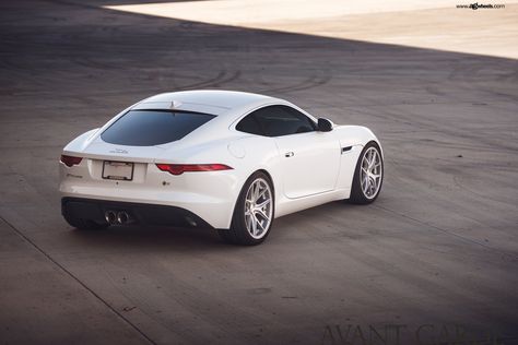 Neat Customization for White Jaguar F-Type Jaguar F Type White, White Jaguar Car, Jaguar Fpace, White Jaguar, Jaguar (cars), Vossen Wheels, Jaguar X, Black Jaguar, Custom Wraps