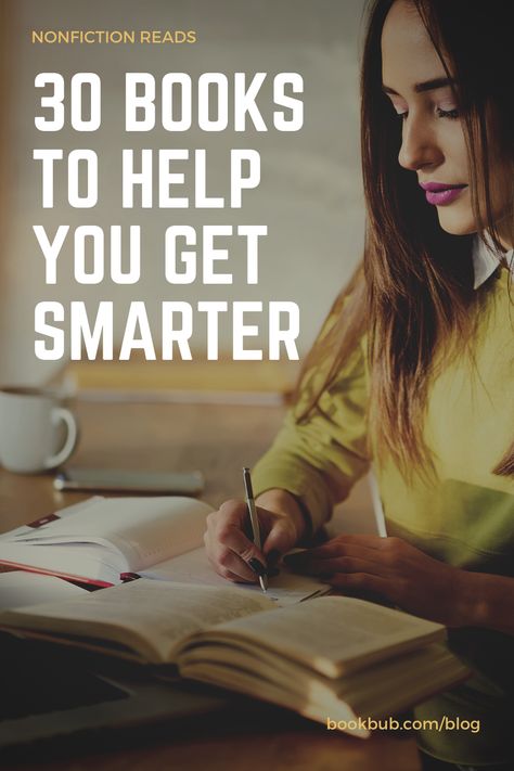 The best nonfiction books to read to help you get smarter.   #books #knowledge #smart Books Nonfiction, Book Corner, Bookish Stuff, Reading Club, Nonfiction Reading, 100 Books To Read, Reading Goals, Personal Development Books, Challenge Accepted