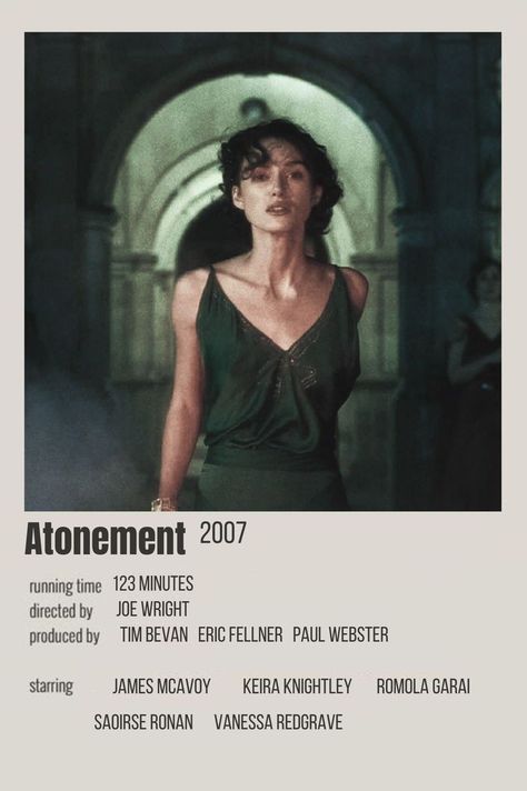 Atonement Poster, Divergent Poster, Atonement Movie, Romola Garai, Vanessa Redgrave, Atonement, James Mcavoy, Keira Knightley, Film Posters