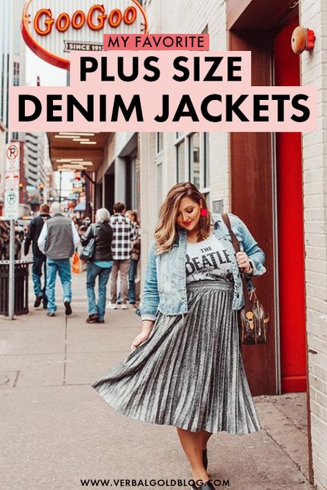 Looking for the best plus size denim jackets? On this post, I share a few of my favorite plus size jean jackets that are perfect for that spring and summer outfits! #Fashion #PlusSize Plus Size Jean Jacket, Plus Denim Jacket Outfit, Plus Size Denim Jacket, Plus Size Jean Jacket Outfits Fall, Denim Jacket Outfit Plus Size, Oversized Denim Jacket Outfit Plus Size, Plus Size Jean Jacket Outfits, Denim Jacket Outfit Fall, Oversized Jean Jacket Outfit