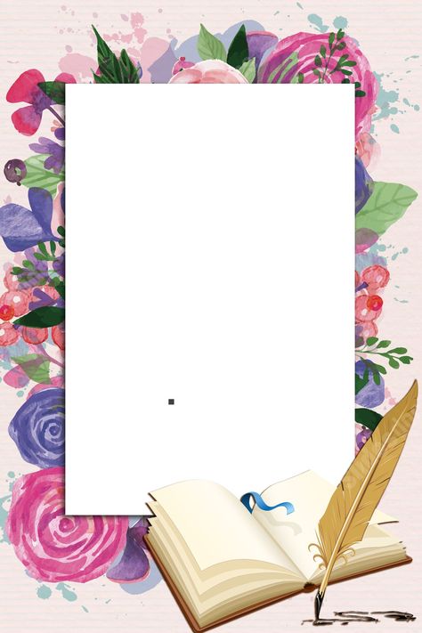 Background For Teachers Day, Teachers Day Background, Boarder Designs Aesthetic, Appreciation Letter, Beautiful Borders, Border Background, Bond Paper, Page Borders, Watercolor Plants