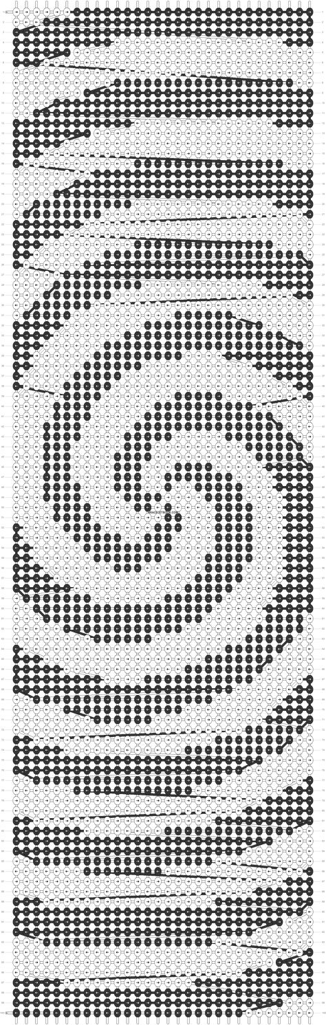 Alpha pattern #82148 | BraceletBook Spiral Alpha Pattern, Spiral Crochet Pattern, Spiral Crochet, Beaded Patterns, Pixel Crochet, Tapestry Crochet Patterns, Alpha Pattern, Tapestry Crochet, Alpha Patterns