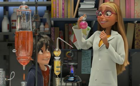 Honey Lemon 🩷 Honey Big Hero 6, Honey Lemon Big Hero 6 Aesthetic, Big Hero 6 Honey Lemon, Honey Lemon Big Hero 6, Childhood Crushes, Hiro Hamada, Kids' Movies, Samurai Jack, Honey Lemon