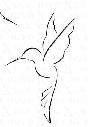 Hummingbird Drawing Easy, Simple Humming Bird Tattoos, Cute Hummingbird Drawing, How To Draw A Hummingbird, Hummingbird Drawing Simple, Hummingbird Tattoo Stencil, Black Hummingbird Tattoo, Hummingbird Outline Tattoo, Hummingbirds Drawing