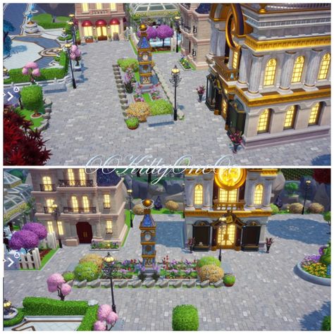 Plaza Dreamlight Valley Ideas, Fountain Plaza, Valley Game, Disney Dreamlight Valley, Valley Landscape, Disney Games, Disney Dream, Sims 4, Square