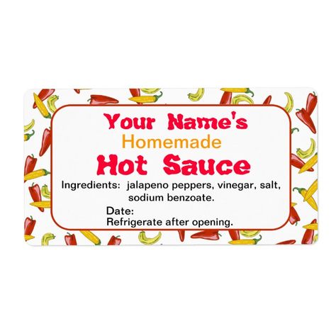 Chili Homemade, Hot Sauce Packaging, Homemade Hot Sauce, Microsoft Word Templates, Hot Spicy, Pepper Sauce, Chili Peppers, Fathers Day Cards, Chili Pepper