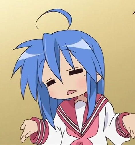 konata confuse An Anime, Anime, Blue