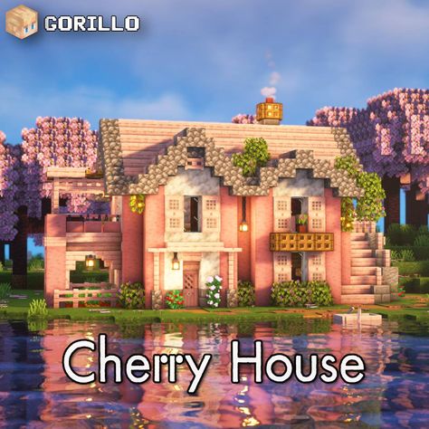 A cozy pink house in the Cherry Grove biome, complete with full interior. Download my builds on Patreon. Pink Cherry Blossom House Minecraft, Cherry Biome Minecraft House, Cherry Grove House Minecraft, Cherry House Minecraft, Minecraft Sakura House, Minecraft Cherry Blossom House, Kawaii Minecraft, Sakura House, Pink Minecraft