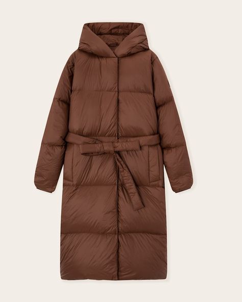 Women's A&F Down Air Cloud Long Puffer | Women's Coats & Jackets | Abercrombie.com Luxury Brown Puffer Jacket For Winter, Abercrombie Puffer Jacket, Trendy Brown Puffer Outerwear, Aritzia Brown Coat, Winter Coat Snow, Brown Full-length Winter Outerwear, Brown Puffer Jacket, Cloud Puffer Jacket, Brown Puffer