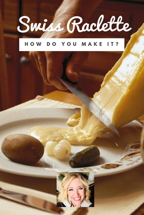 Have you ever tried Swiss raclette? It is like eating cheese lava, and it is amazing! I will show you how to do it, where to get it and some family fun. We do this for Christmas every year since living in Switzerland for almost three years. We can't imagine Christmas without Swiss Raclette! #swisscheese #switzerland #swissraclette #raclette Swiss Raclette Recipes, Raclette Cheese Recipes, Swiss Dishes, Raclette Machine, Swiss Raclette, Visiting Switzerland, Fondue Cheese, Raclette Recipes, Raclette Party