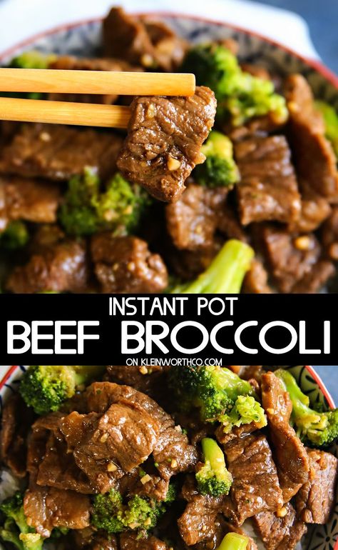 Instant Pot Beef And Broccoli, Easy Beef And Broccoli, Easy Pressure Cooker Recipes, Pressure Cooker Recipe, Beef Broccoli, Healthy Videos, Stew Meat Recipes, Broccoli Stir Fry, Broccoli Recipe