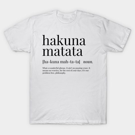 Hakuna Matata Definition, Karma Definition, Friend Definition, Friends Talking, Quirky T Shirts, Friends Merchandise, Typographic Print, Cool Notebooks, Mens Fashion Trends